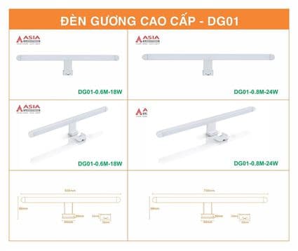 Đèn gương cao cấp DG01-0.8M-24W