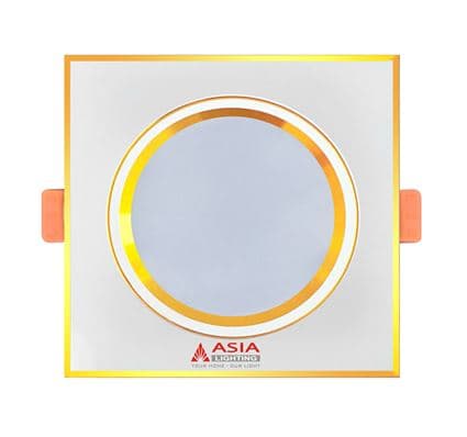 Âm trần mặt vàng vuông 7W - D90 x 120