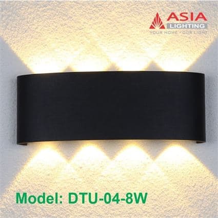 Đèn tường trang trí thân sơn đen - DTU01