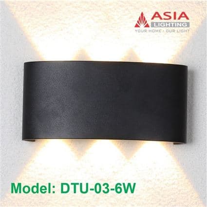 Đèn tường trang trí thân sơn đen - DTU03