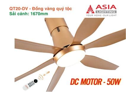 Quạt trần cao cấp QT20-DC-M