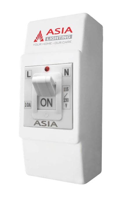 Cầu dao, bộ cầu dao tự động vỏ trắng mẫu 04