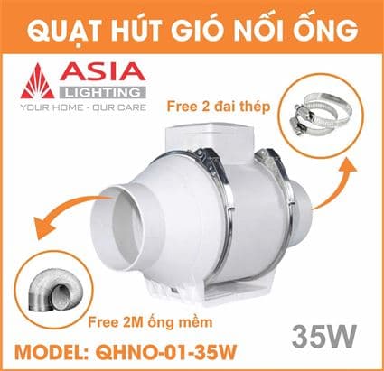 Quạt hút gió nối ống - QHNO-01-35W