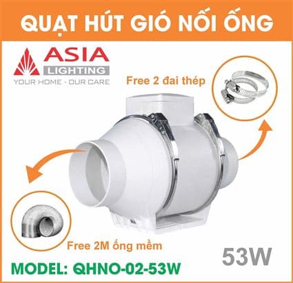 Quạt hút gió nối ống QHNO-02-53W