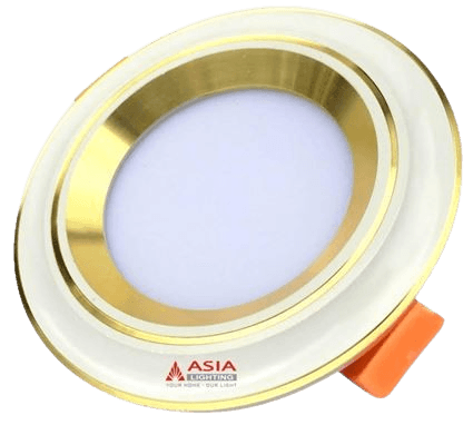 Âm trần mặt lõm viền vàng nhạt 5W