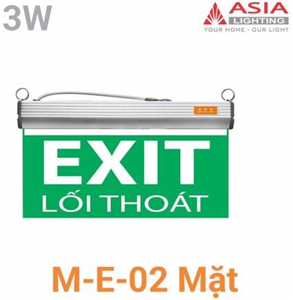 Đèn chỉ dẫn: Lối thoát 02 mặt