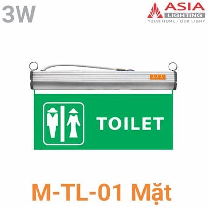 Đèn chỉ dẫn: Nhà vệ sinh 01 mặt