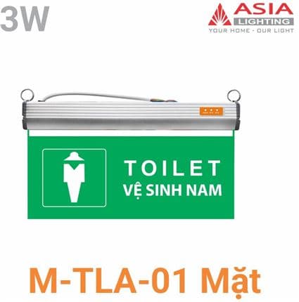 Đèn chỉ dẫn: Nhà vệ sinh nam 01 mặt