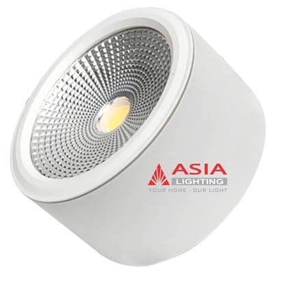 Đèn trần nổi tròn vỏ trắng thân ngắn COB 10W