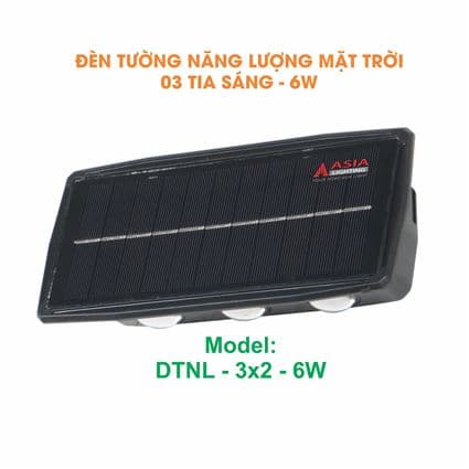Đèn tường năng lượng mặt trời 2-3 tia sáng mẫu 02