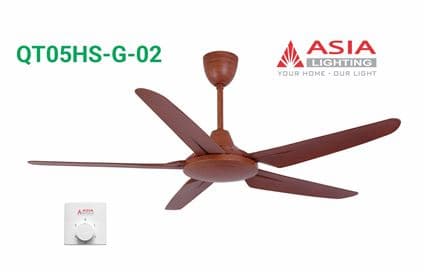 Quạt trần cao cấp 05 cánh - QT05HS - Hộp số - AC Motor