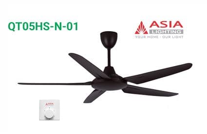 Quạt trần cao cấp QT06-G - Nâu cà phê