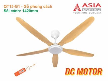 Quạt trần cao cấp 05 cánh - QT15 - DC Motor