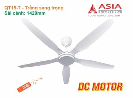 Quạt trần cao cấp QT15 - Trắng sang trọng