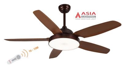 Quạt trần đèn cao cấp QT04-N - Nâu cà phê