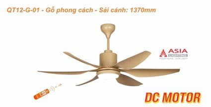 Quạt trần cao cấp QT06-B - Vàng đẳng cấp 2