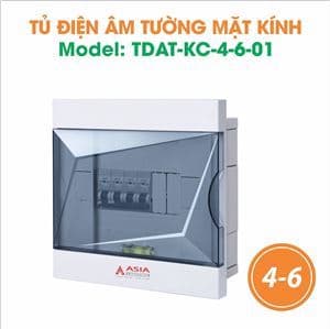 Tủ điện âm tường mặt kính mặt cắt kim cương mẫu 04