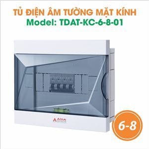 Tủ điện âm tường mặt kính mặt cắt kim cương mẫu 05